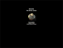 Tablet Screenshot of peyote.com